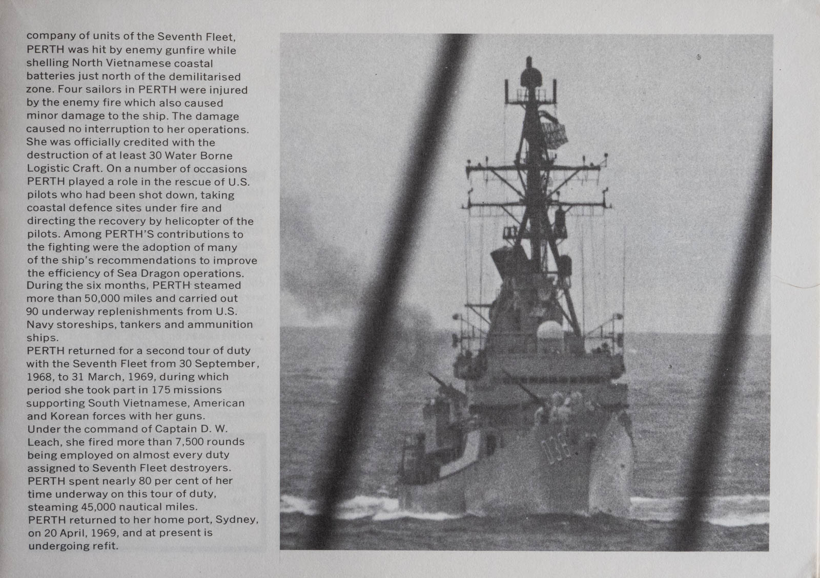 HMAS Perth Commendation