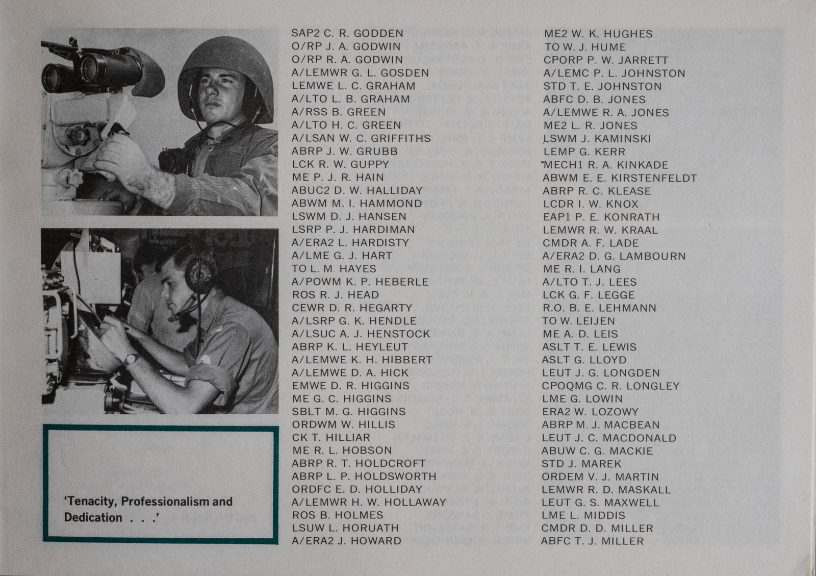 HMAS Perth Commendation